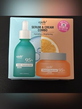 Serum & Cream Combo — Green Hydrating Serum + Orange Brightening Cream